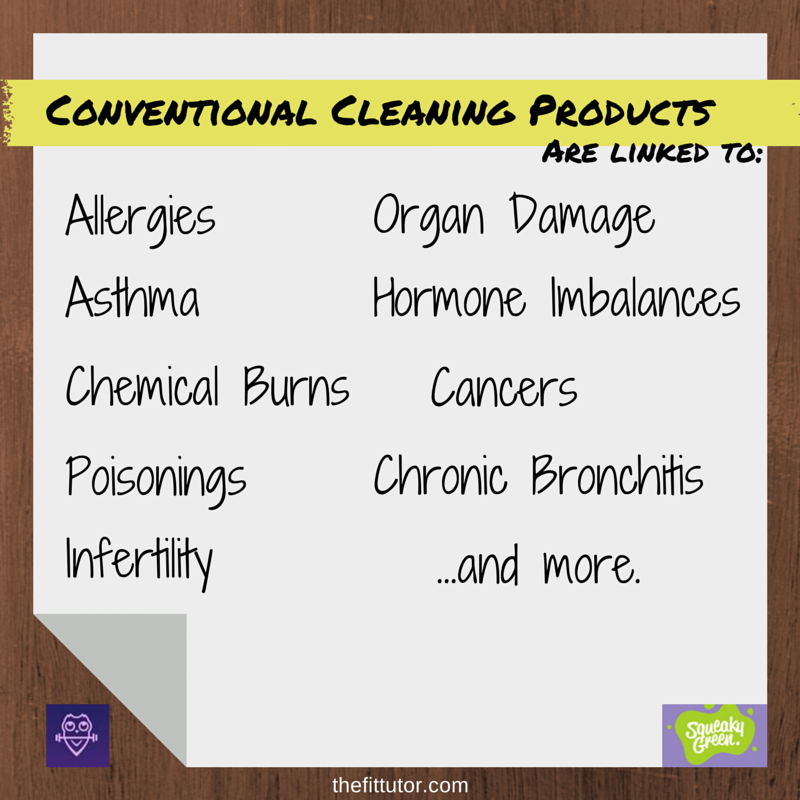 Conventional #Cleaning Products are linked with horrible side effects! Read this #green cleaning guide!