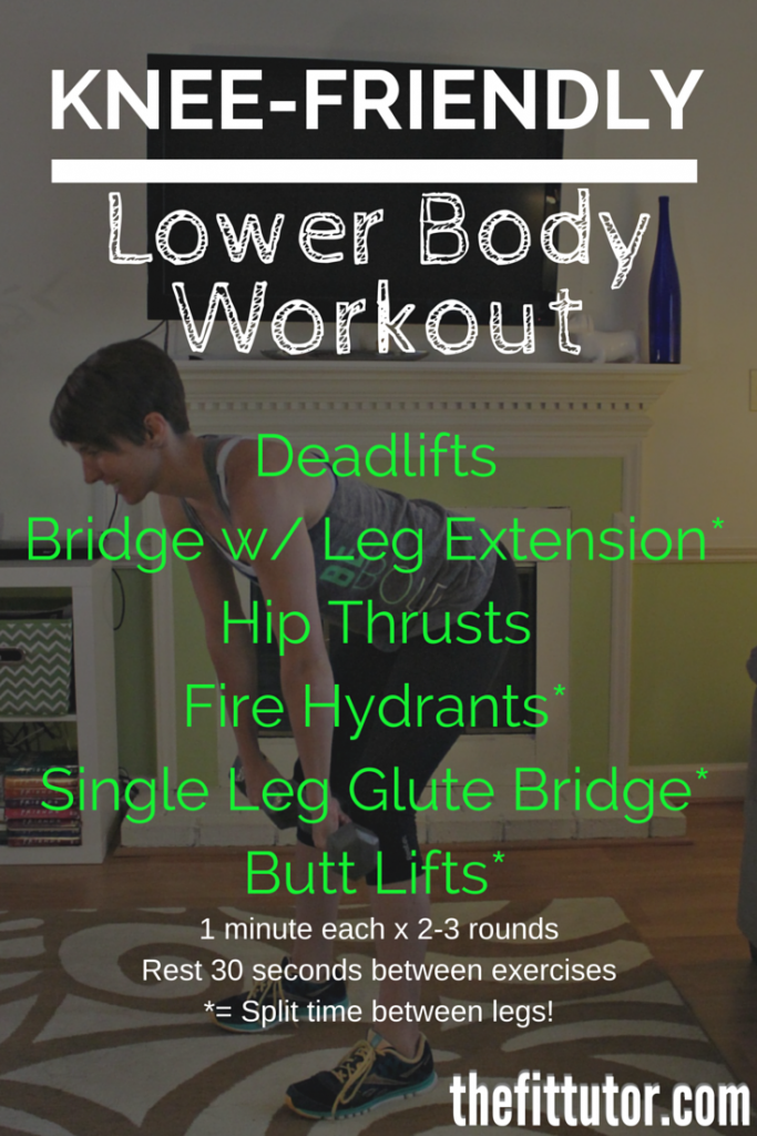 KNEE-FRIENDLY lower body workout