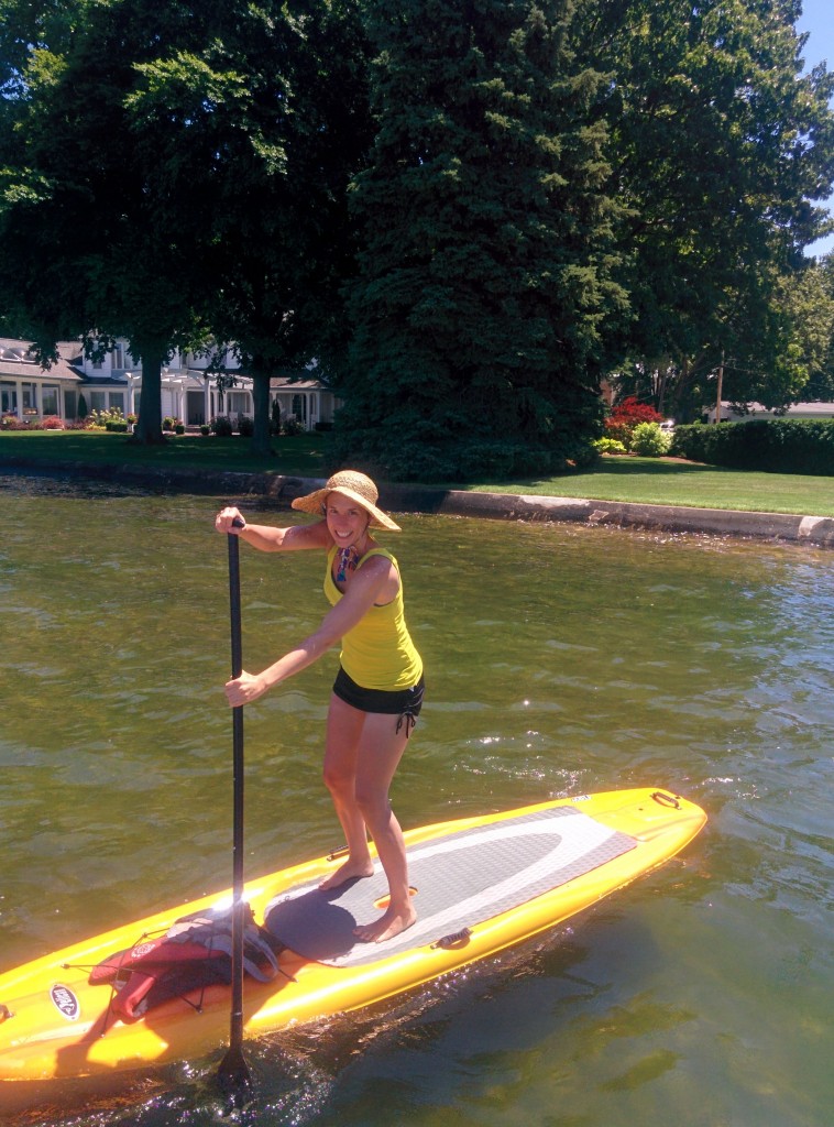 paddle board // avoid weight gain on vacation