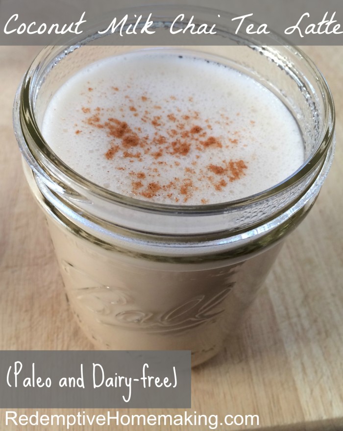 Healthy Fall Recipes // April Swiger // Coconut Milk Chai Latte