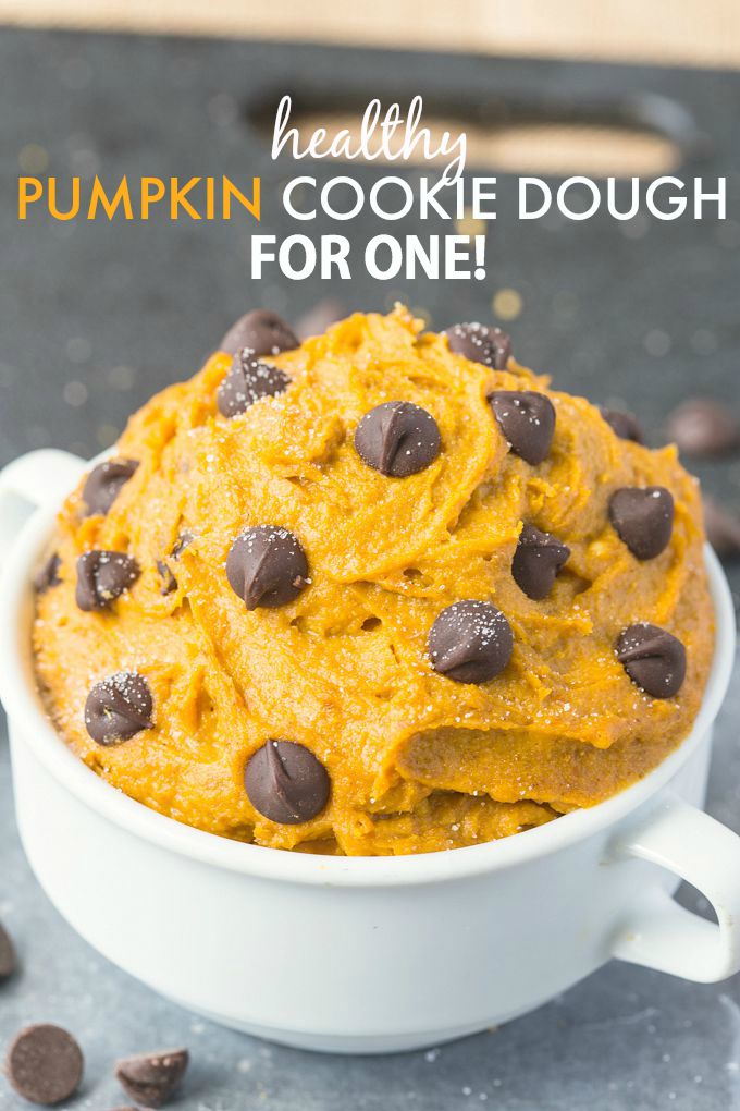 Healthy Fall Recipes // The Big Man's World // Pumkin Cookie Dough for One