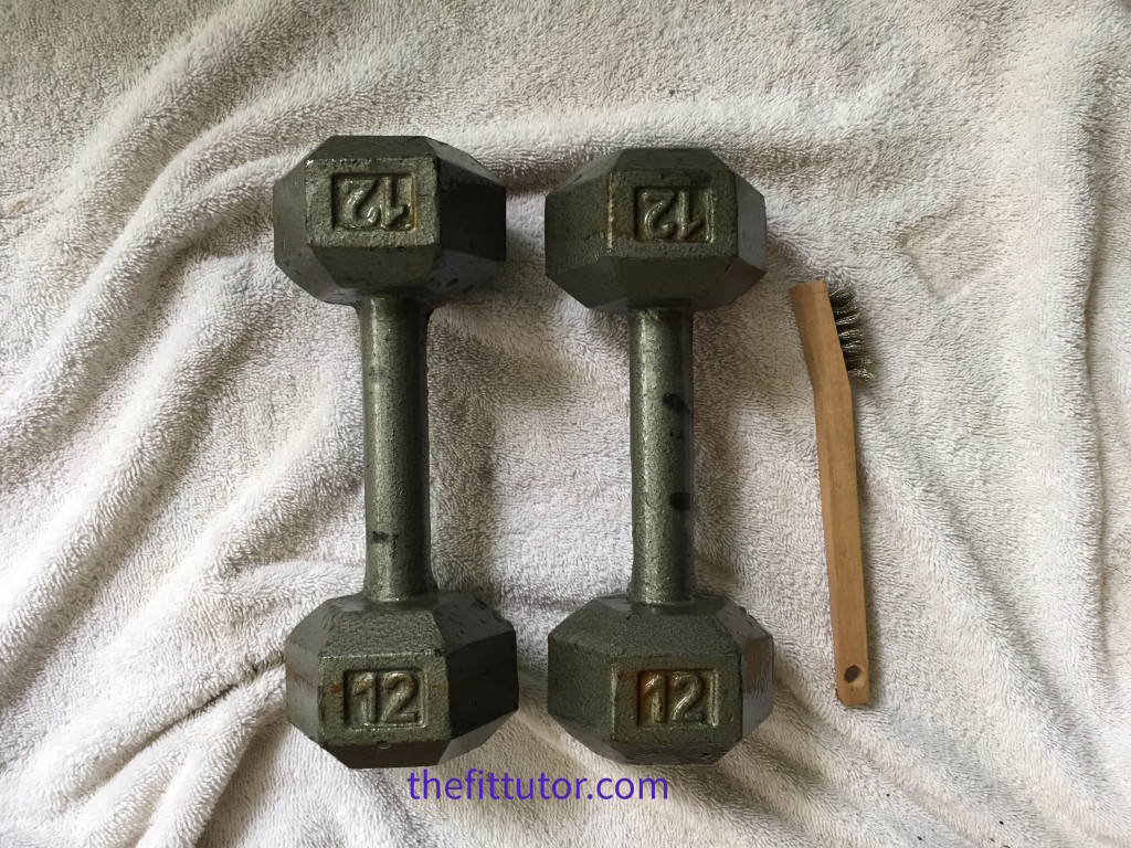 How to Restore Old Rusty Weights- a step by step tutorial #DIY