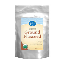 Flaxseed is a great source of Omega-3's and fiber, and also a decent source of protein! Add a scoop to cereals, yogurt, smoothies, desserts, etc to make even more nutritious!