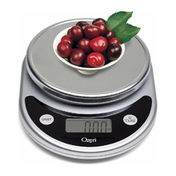 This accurate, easy to use scale measures food to help you execute a recipe perfectly or ensure you reach your weight loss goals! Tare & conversion buttons make measuring easy!