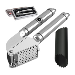 Garlic is a powerful anti-inflammatory agent and is just plain delicious. Every cook needs a good garlic press. This one is stainless steel and comes with a peeler. 
