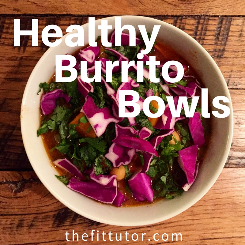 Healthy Burrito Bowl Recipe from a personal trainer and nutrition coach! 