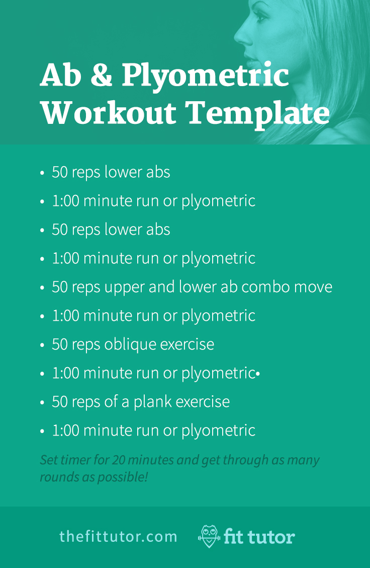 Do this killer ab workouts and plyometric workout to strengthen your core, lose weight, and get great results! #fitness #workouts #abs #cardio #plyometrics #HIIT