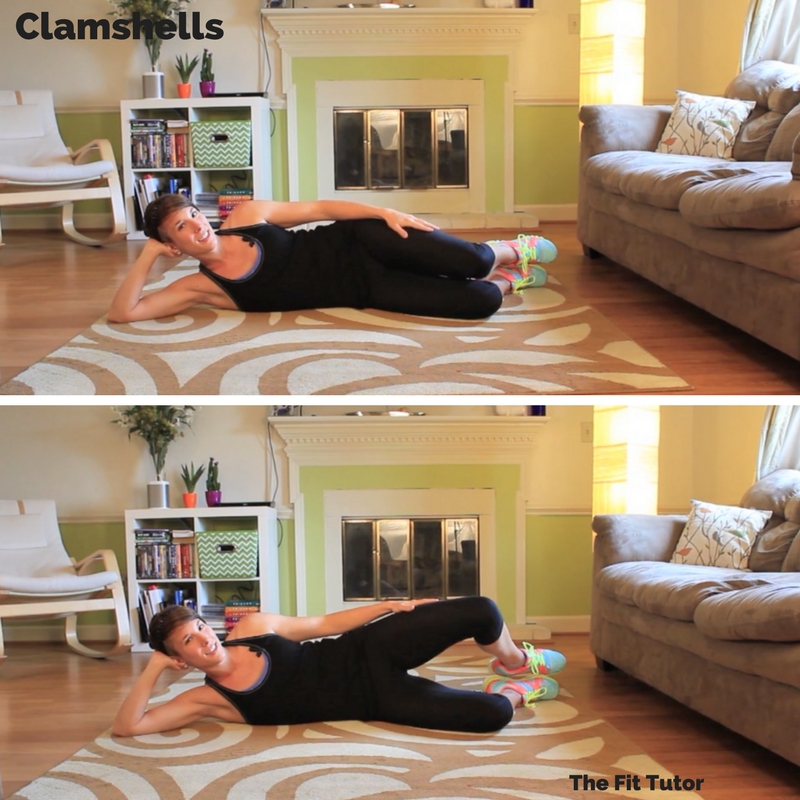 clamshells help strengthen weak muscles commonly found in runners: great Strength Exercises for runners
