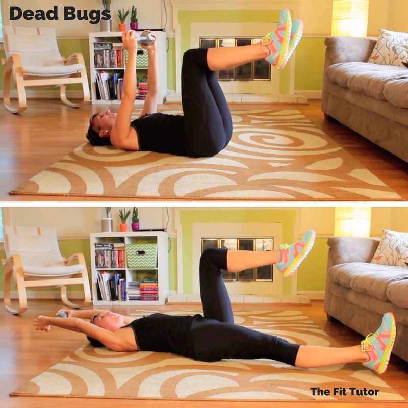 dead bugs are on my top list of exercises for runners // Strength Exercises for runners