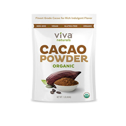 Cacao is rich in antioxidants and high in magnesium! It helps reduce anxiety and is great for smoothies and baking!