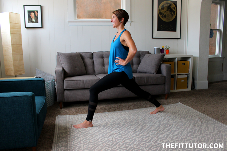 This crescent lunge is a great way to stretch your hips. Not forcing yourself into the pose is key, and keeping good posture and integrity in your hips! Try this one + other hip flexor stretches to help you feel great!
